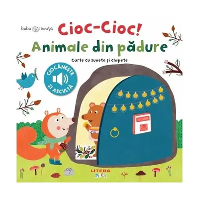 Bebe învață. Cioc-cioc! Animale din pădure - Board book - Valeria Valenza