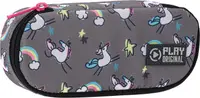 Penar școlar oval Play Rainbow Unicorn - Cu 1 fermoar
