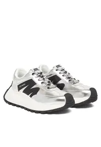 Adidasi femeie piele naturala - Silver 751 - sportivi