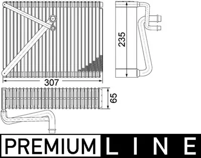 Evaporator aer conditionat potrivit VOLVO S60 I, S80 I, V70 II, XC70 I, XC90 I 2.0-4.4 05.98-12.14