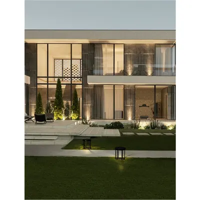 Pitic AIGO Inchis Anthracit Aluminiu turnat Aluminiu & Sticla clara LED 1.70W 3.7V 89Lm 3000K IP65 Solar Deschis cu Senzor