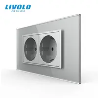 Priza Schuko dubla, standard italian/modular 4M Gri
