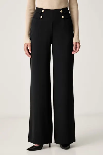 Marciano by Guess pantaloni straight pentru femei WHITNEY