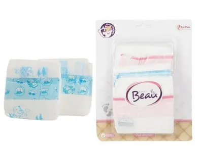 Scutece pentru păpuși Toi Toys - Beau, 3 bucăți
