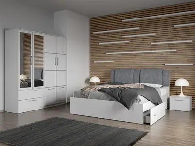 Set dormitor complet Alb - Acapulco - C7