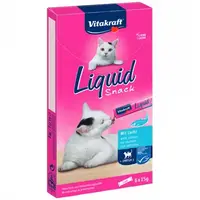 Snack Lichid Pisici Vitakraft Somon si Omega-3, 6 x 15 g