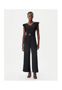Salopeta dama - 305318176 - Poliester - Negru - Negru