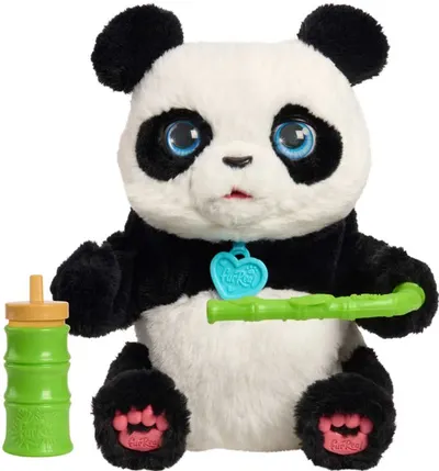 Jucărie de pluș interactivă Just Play FurReal - Coco, panda care se rostogolește