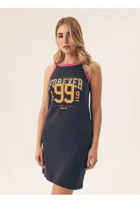 Camasa de noapte Forever albastru - Text