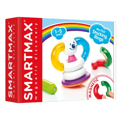 Joc magnetic, Smart Max, Primul meu turn cu inele, 10 piese