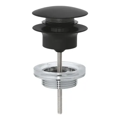 Ventil lavoar push-open Grohe negru mat