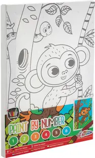 Grafix Paint by Numbers Set - Maimuță