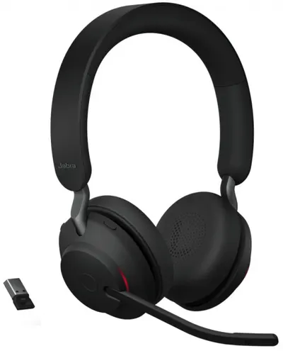 Căști cu microfon Jabra - Evolve 2 65 MS Stereo + Link380, negre