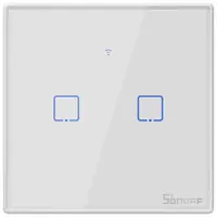 Intrerupator Smart cu Touch WiFi + RF 433 Sonoff T2 EU TX, (2 canale) 6920075727517