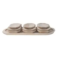 Platouri pentru Servire, Lemn, 60 x 26 x 2.5 cm, 10 Bucati