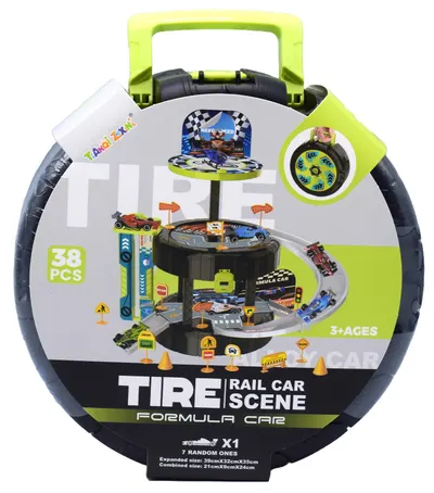 Set de joacă pentru parcare B-MAX - Formula 1, 38 piese, sortiment