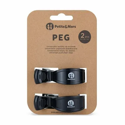Set 2 clesti multifunctionali pentru carucior PetiteMars Negru