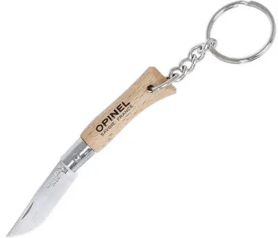 Cuțit de buzunar cu breloc Opinel - 3.5 cm, fag