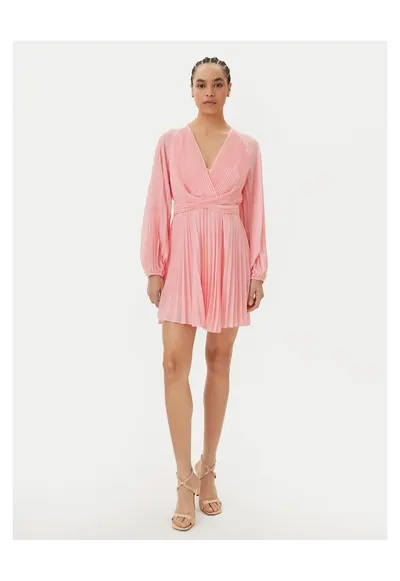 Rochie de cocktail de dama roz