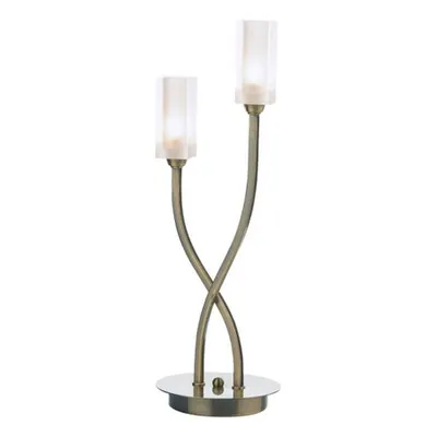 Veioza Morgan 2 Light Table Lamp Antique Brass