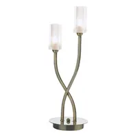 Veioza Morgan 2 Light Table Lamp Antique Brass