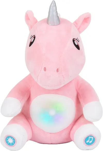 Jucărie muzicală din pluș cu funcție de lampă de veghe Chipolino - Unicorn