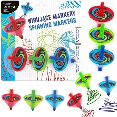 Set markere Kidea - 3 bucăți, rotative