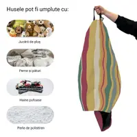 Husa fotoliu Puf Bean Bag tip Para L fara umplutura malibu sunset