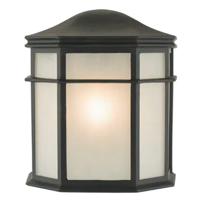 Aplica Dulbecco Outdoor Wall Light Black Opal Acrylic IP44