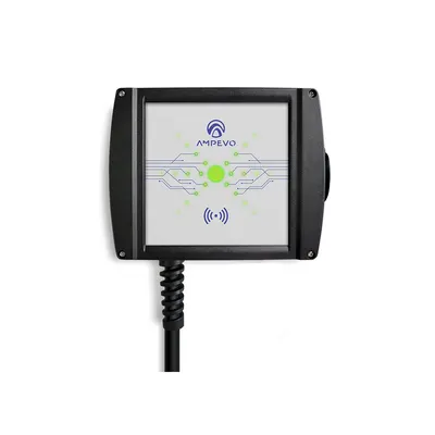 Statie incarcare masini electrice Ampevo AMP322T2GO-CP+RFID, 22 kW, Type 2, trifazat + 2x card RFID