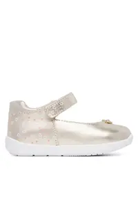 Pantofi copii - auriu - piele naturala - sistem inchidere Velcro