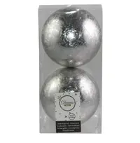Set 2 globuri decorative - Ice Plain Baubles