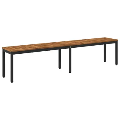 vidaXL Bancă de grădină 201 x 35 x 45 cm Lemn Solid de Acacia