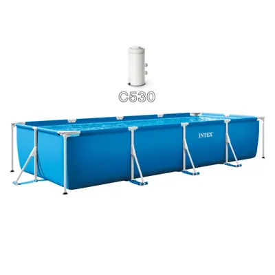 Piscină Dreptunghiulară Cadru Metalic Intex Rectangular Frame 450x220x84 cm