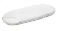 Cearceaf pentru saltea landou copii Sensillo Terry Alb 75x35 cm cu elastic roata,lavabil 40grade,material terry din bumbac