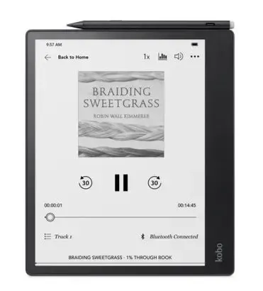 Tableta ePaper Kobo Elipsa 2E, Ecran 10.3inch, 227ppi, Procesor 2GHz, Wi-Fi, Bluetooth, 32GB Flash, ComfortLight Pro, Pen Kobo Stylus (Negru)