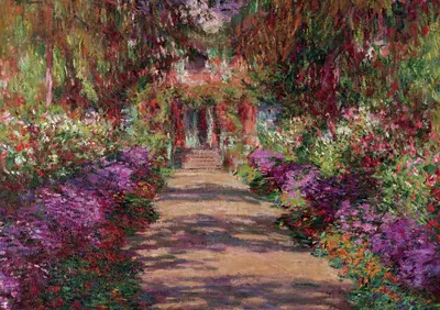 Puzzle - Claude Monet - Garden at Giverny, 1000 piese