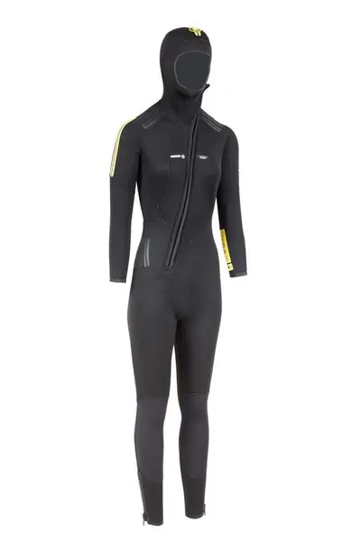 1Dive costum de scufundare damă dintr-o piesă cu glugă 7 mm