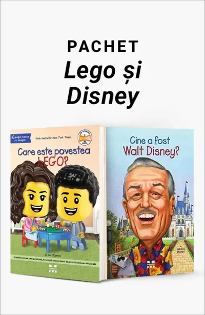Pachet Lego și Disney. Care este povestea Lego?/Cine a fost Walt Disney?