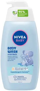 Nivea Baby Gel de duș delicat pentru corp Mild Bath, 450 ml