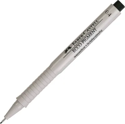 Liner Faber-Castell Ecco Pigment - 0,4 mm, negru