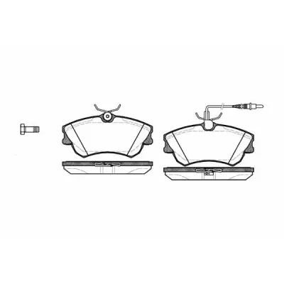 Set placute frana, frana disc REMSA 0638.02