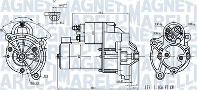 Electromotor (12v, 1kw) Potrivit Citroen Ax, Berlingo, Berlingo Minivan, Bx, C15, C15 Minivan, C2, C3 I, C3 Ii, C4 I, C-Elysee, Nemo, Saxo, Xsara, Xsara Picasso, Xsara Hatchback 1.0-1.6alk 02.83
