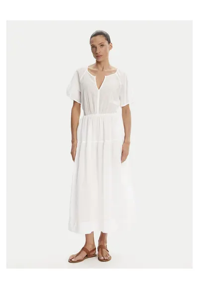 Rochie casual - alb - usoara