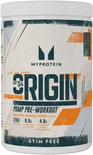 Origin Pump Pre-Workout, portocală și mango, 600 g, Myprotein