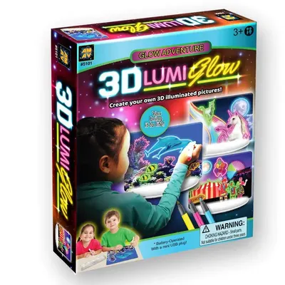Tablita de desenat AM-AV iluminata cu desene 3D