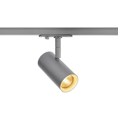 Iluminat decorativ pe sina, Traseele NOBLO la fata locului, gri argintiu-gri, 2700K, 36 °, inclusiv. 1 adaptor circuit