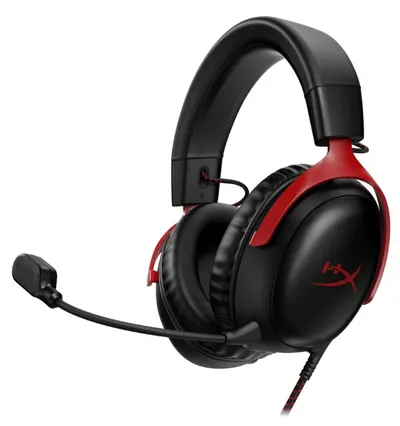 Căști gaming HyperX - Cloud III, negre/roșii