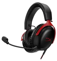 Căști gaming HyperX - Cloud III, negre/roșii