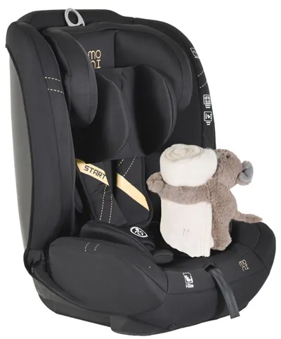 Scaun auto Moni - Start, i-Size, 76-150 cm, negru + cadou